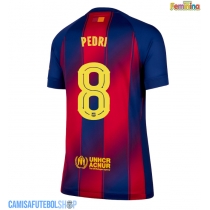 Camisa de time de futebol Barcelona Pedri Gonzalez #8 Replicas 1º Equipamento Feminina 2025-26 Manga Curta